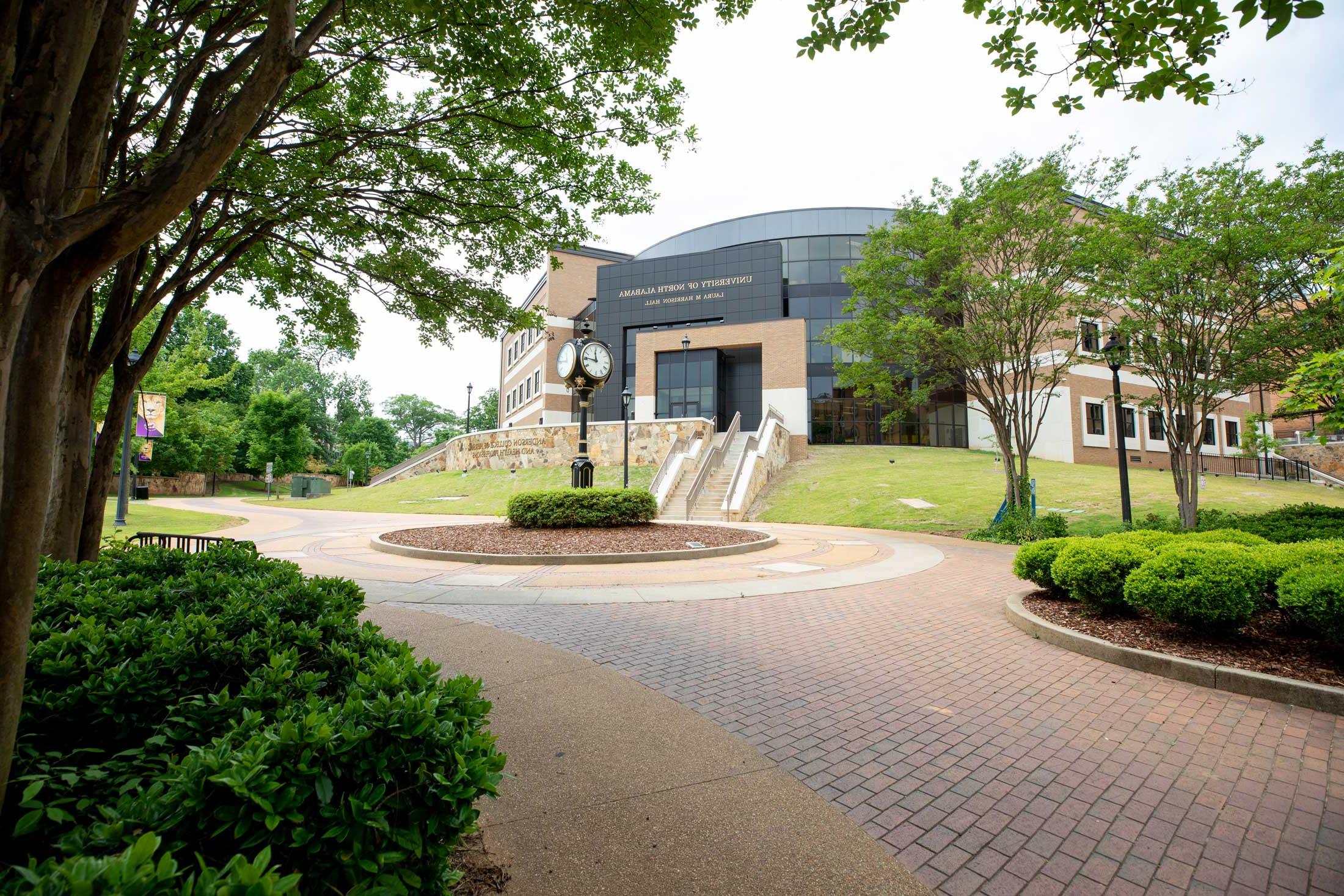 Healthcare Heroes Plaza at the University of North Alabama is designed to honor UNA alumni and friends in healthcare and healthcare-related fields.